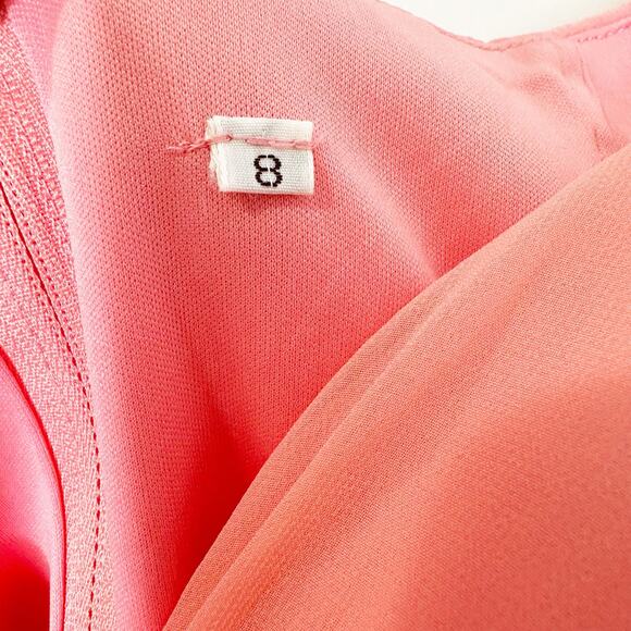 Kanali K Womens Dress Pink Melon Bridesmaid Gown NEW Unaltered - Picture 6 of 7